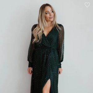 Baltic Born Abigail Sparkle Emerald Dress